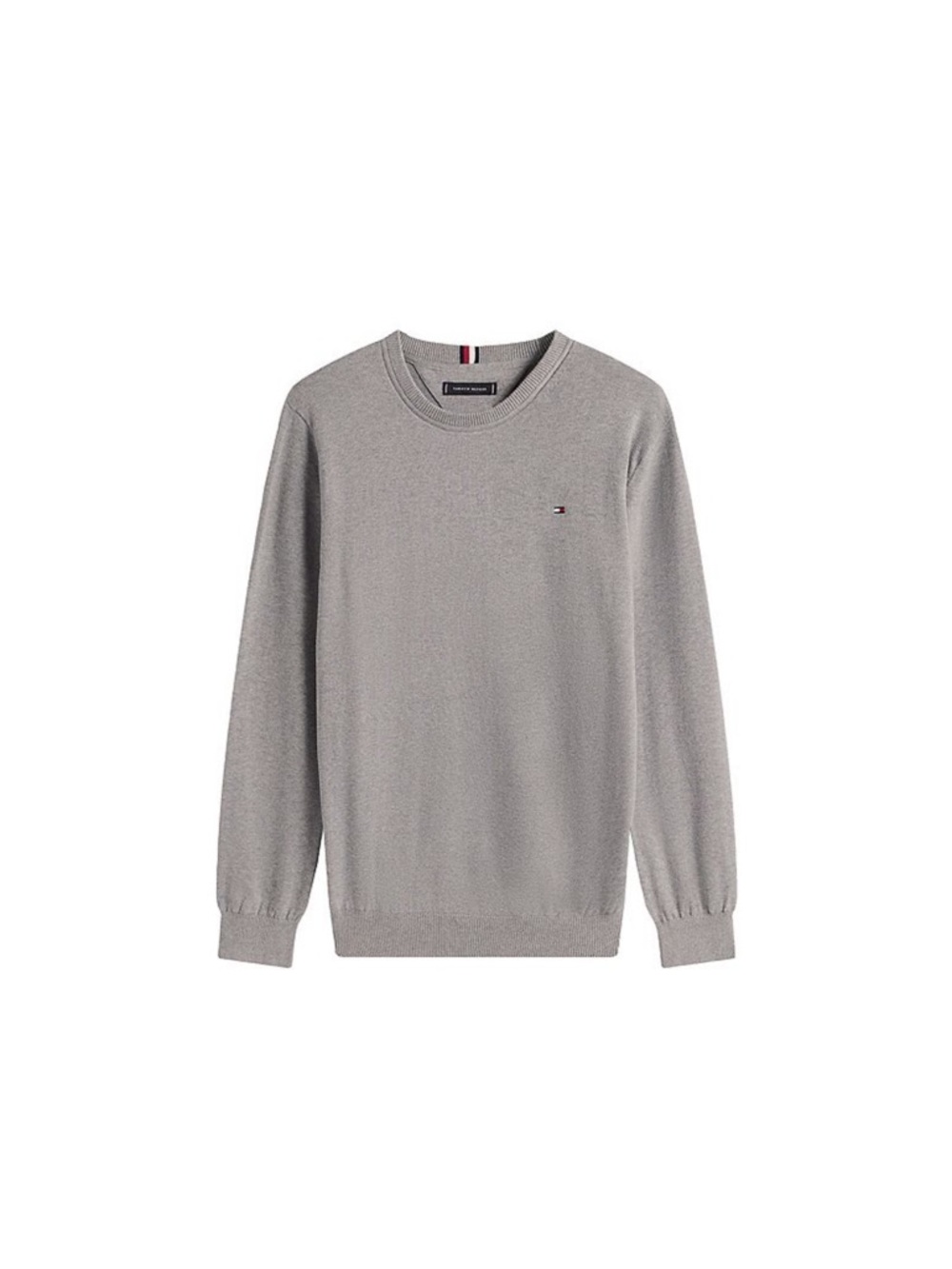 NWT Tommy Hilfiger Essential 100% Cotton Grey Heather Crewneck Sweater (XL)